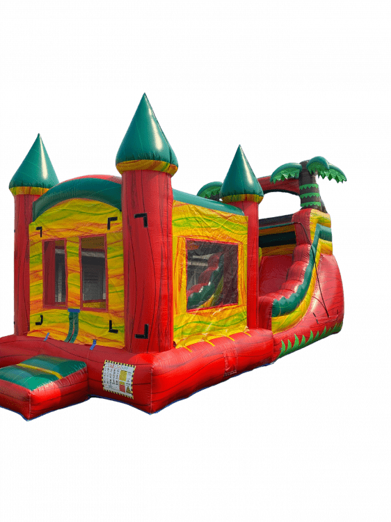 Volcano Bounce House W/15ft Slide