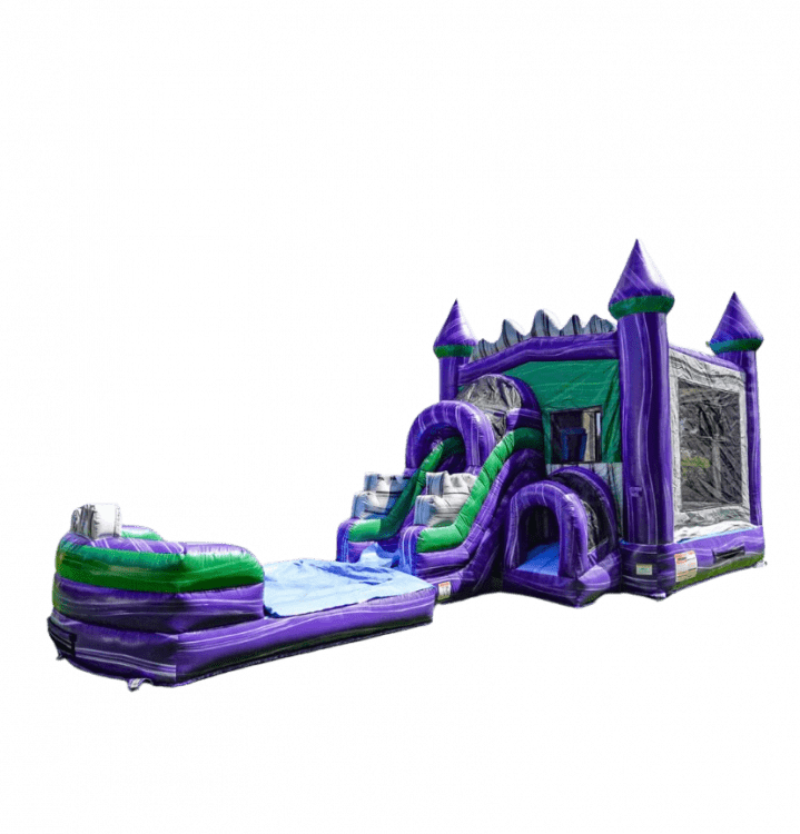 Dark Knight Bounce House W/Slide