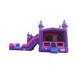 Purplish Bounce House W/Dual Lane Slide